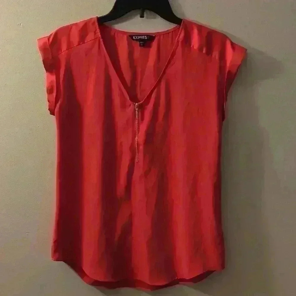 Express, sleeveless shirt, XS, pink - Picture 2 of 4